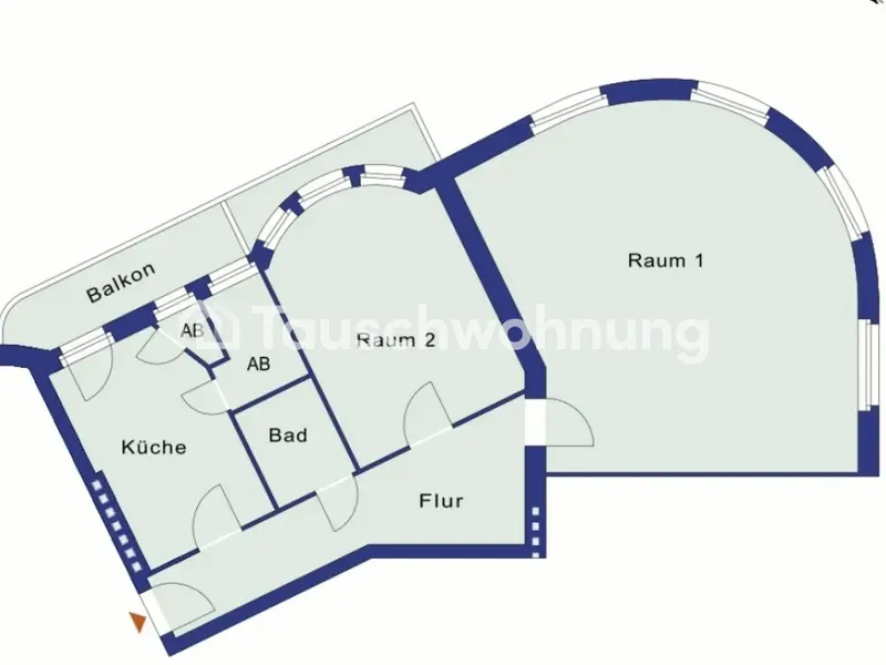 Tauschwohnung: Altbau, 2 Z. - 84 qm gegen 2,5/3 Z. Balkon, Altbau — photo 1
